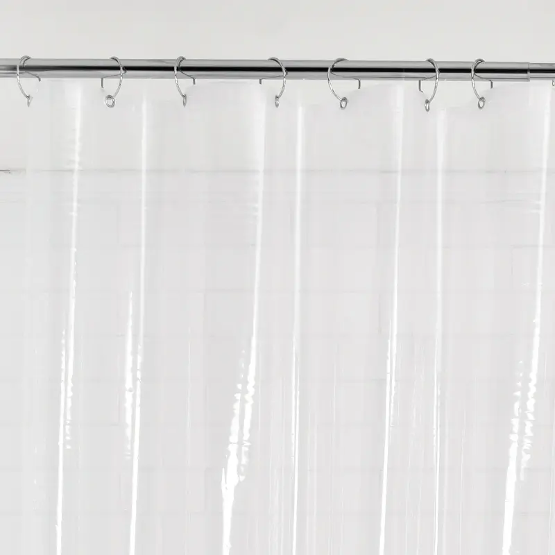 Transparent PEVA Shower Curtain