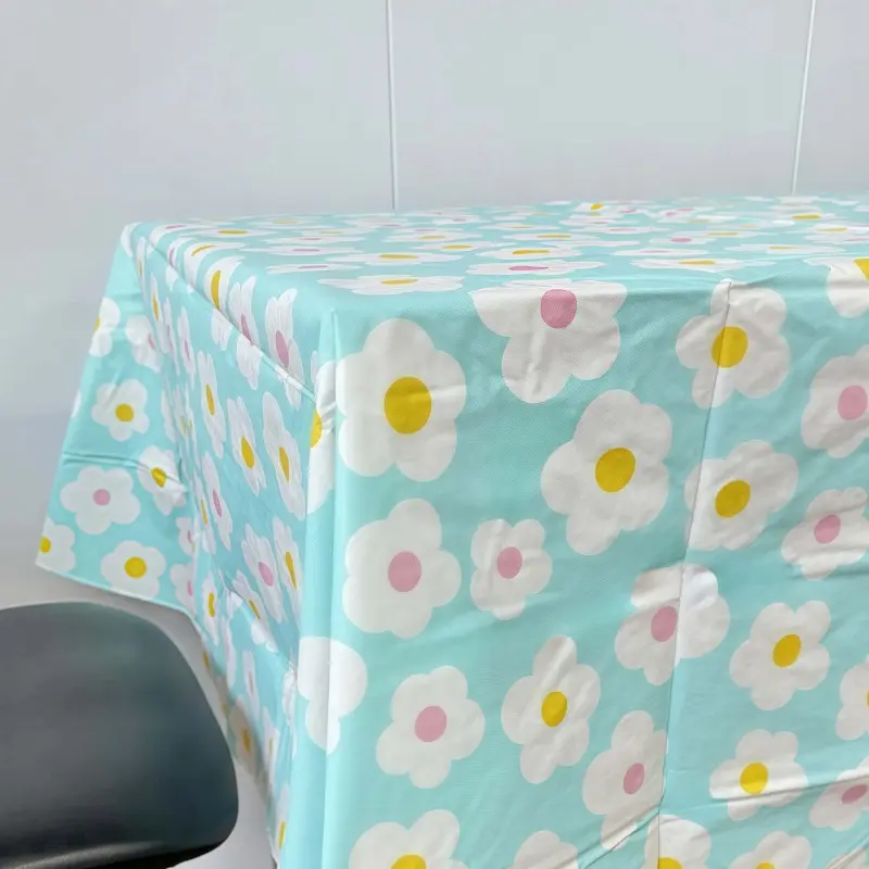 Pastel Garden Vinyl Table Cover