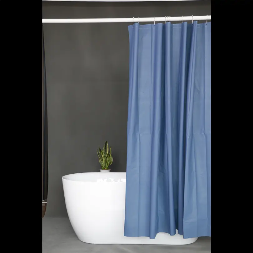 Shower Curtain Liner - Premium PEVA Shower Liner for Bathroom, BPA & PVC Free, No Chemical Smell, Lightweight Standard Size Shower Curtain with 3 Magnets, Metal Grommets - Klein Blue