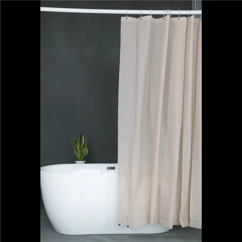 Plastic Shower Curtain Liner, Blush Pink Shower Liner Lightweight PEVA Shower Curtains for Bathroom, Waterproof Shower Liner with Magnets and Rustproof Grommet