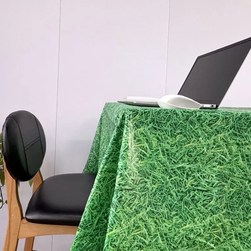Green Meadow Vinyl Tablecloth