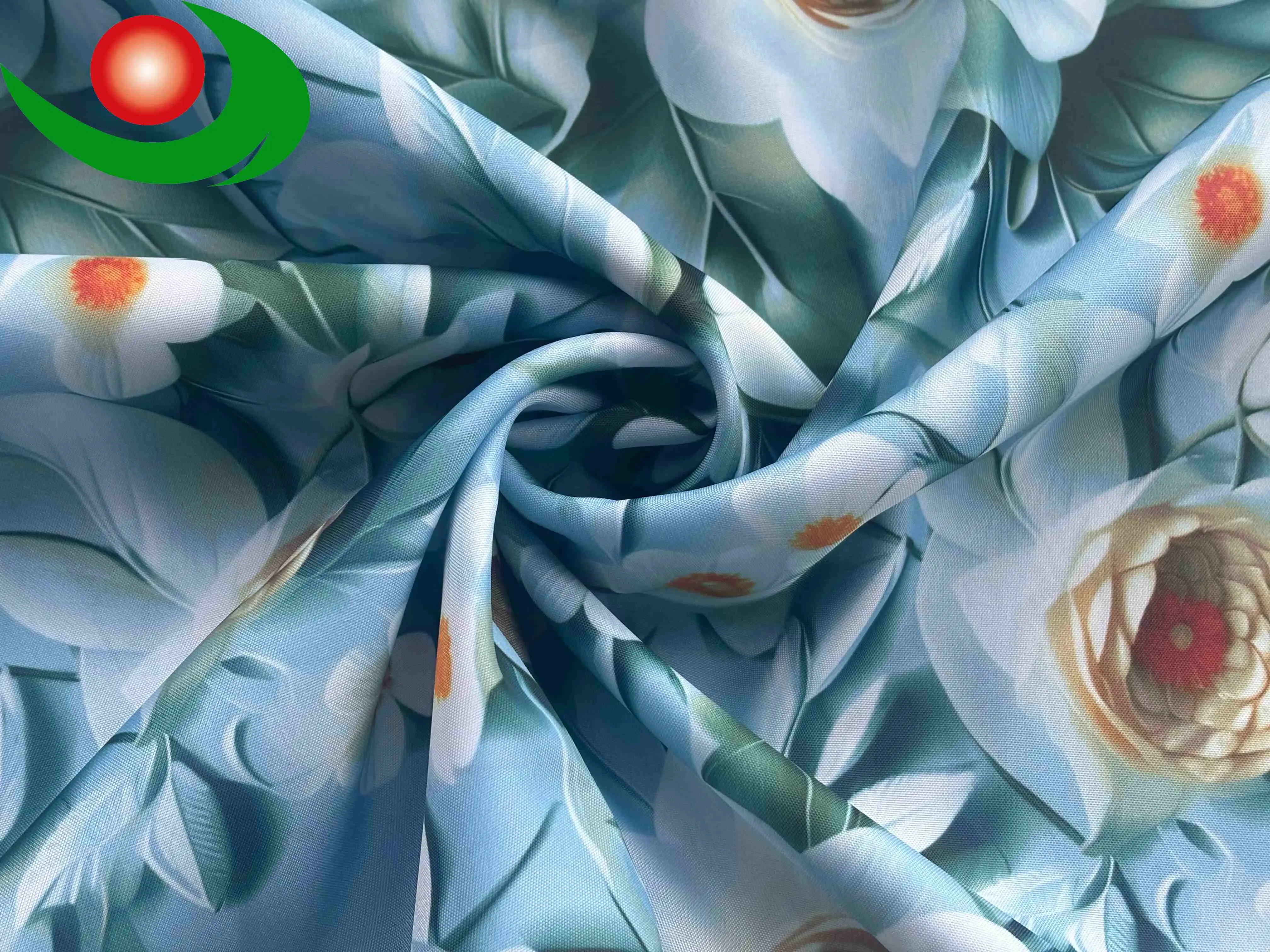 Nature-Inspired Fabric Shower Curtain