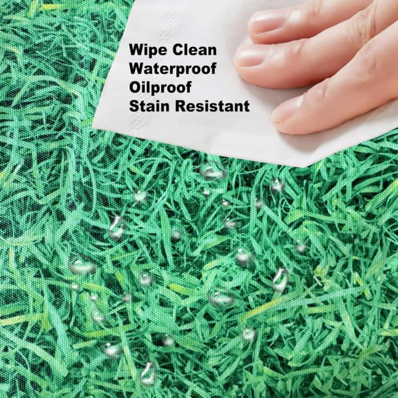 Green Meadow Vinyl Tablecloth