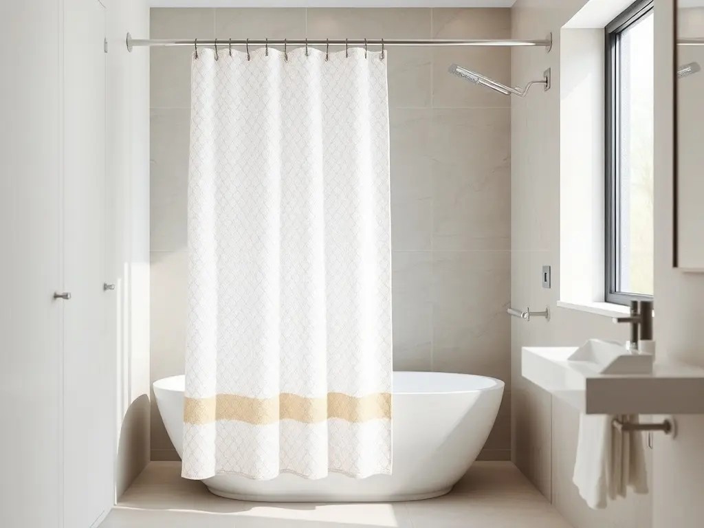 The Appeal of a Minimalist Shower Curtain: Simple, Fresh, Timeless