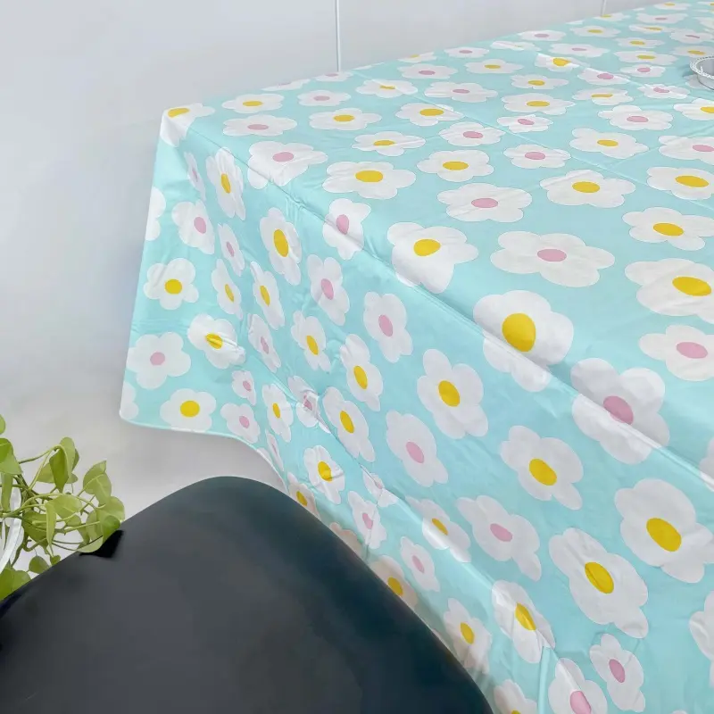 Pastel Garden Vinyl Table Cover