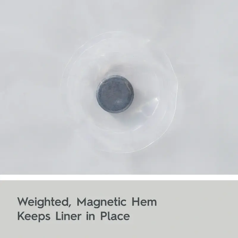 Transparent PEVA Shower Curtain