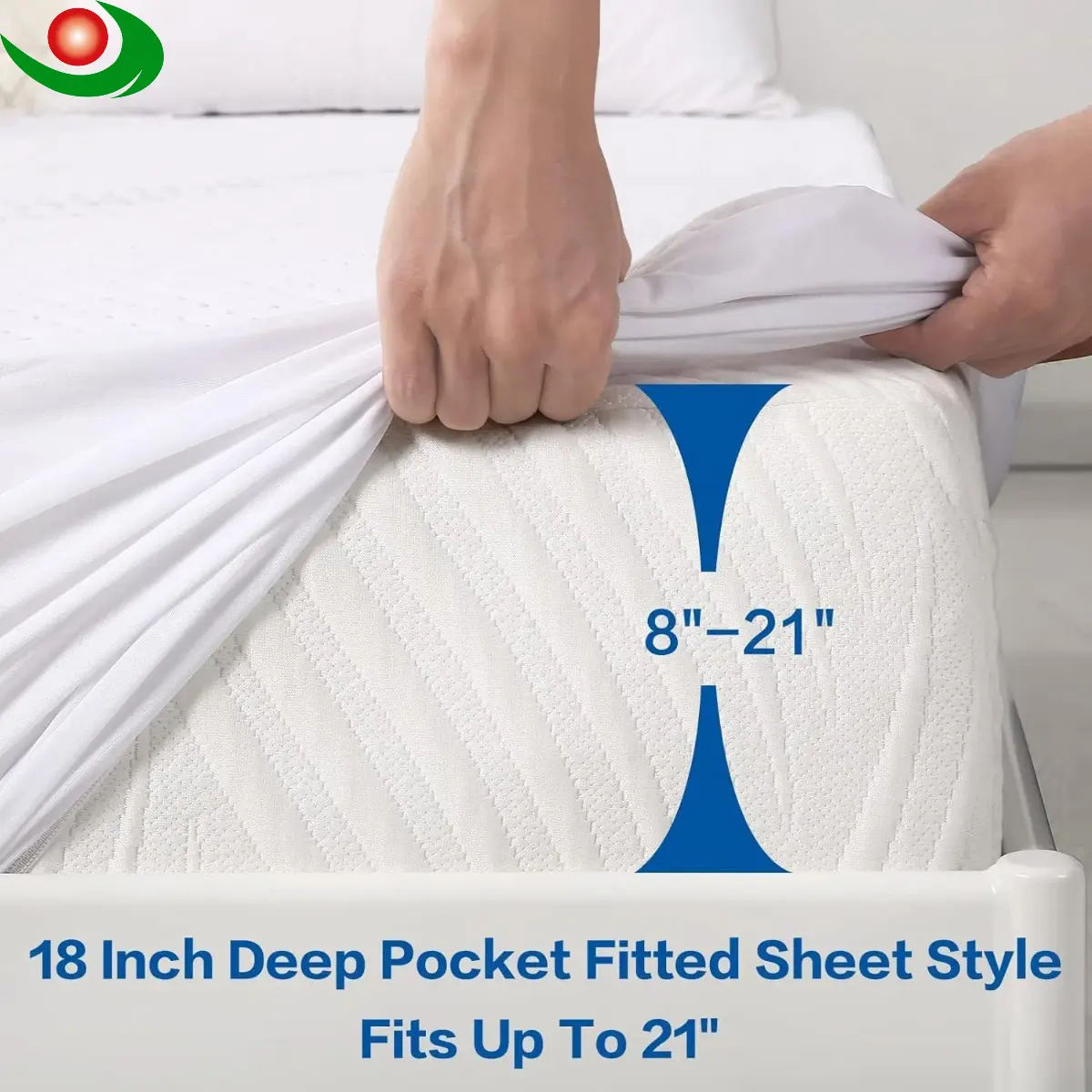 QuietGuard Terry Fabric Waterproof Mattress Protector