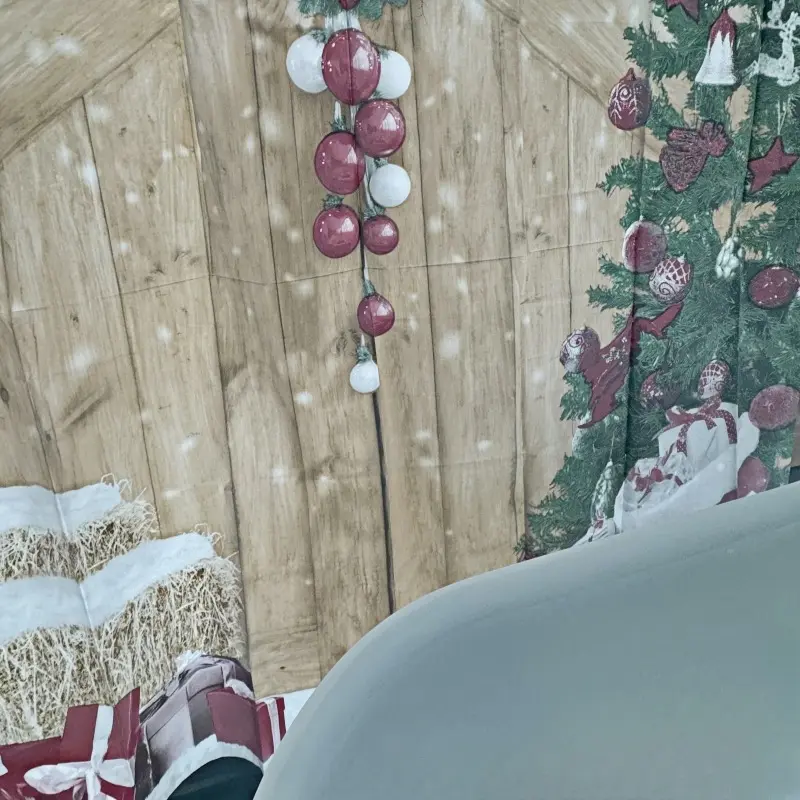 Festive PEVA Shower Curtain