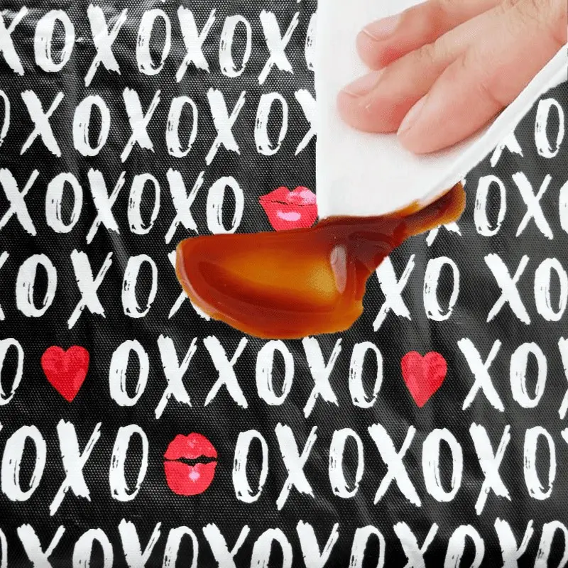 Romantic Hearts Tablecloth with Flannel Backing