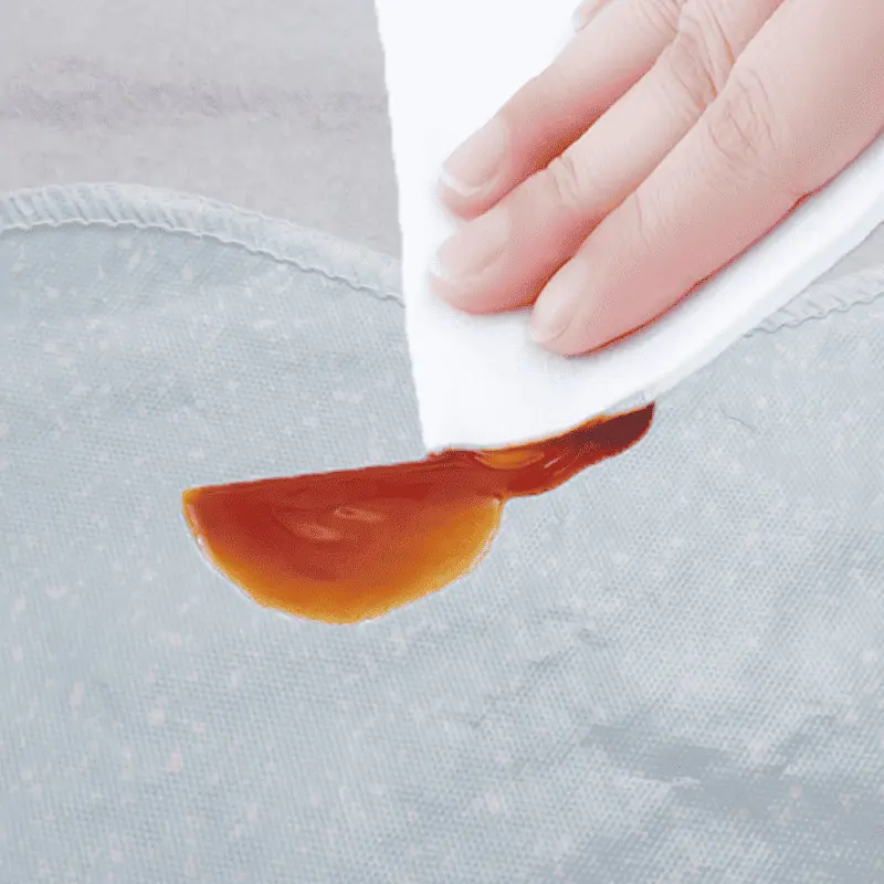 Light Blue Flannel Backed Vinyl Tablecloth