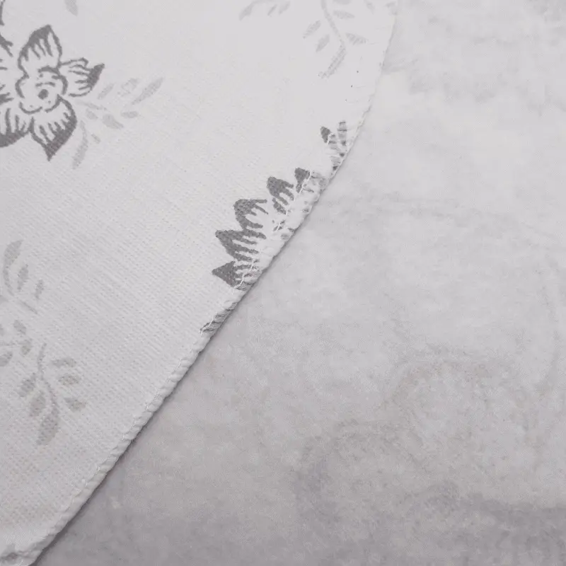 Grey Printed Vinyl Tablecloth