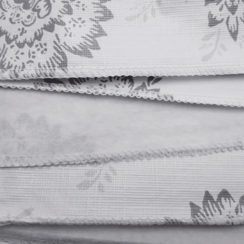 Grey Printed Vinyl Tablecloth